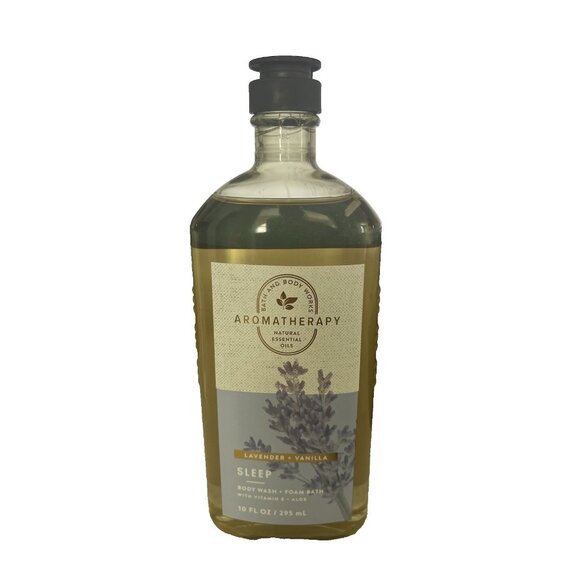Bath And Body Works Aromatherapy Sleep Lavender Vanilla Body Wash Foam Bath 10oz - Picture 1 of 3